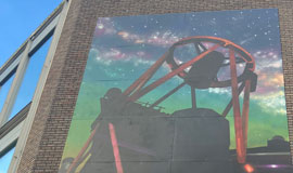 Part of mural on display